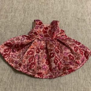 Childrens Place Sparkly Pink Infant Dress 3-6M